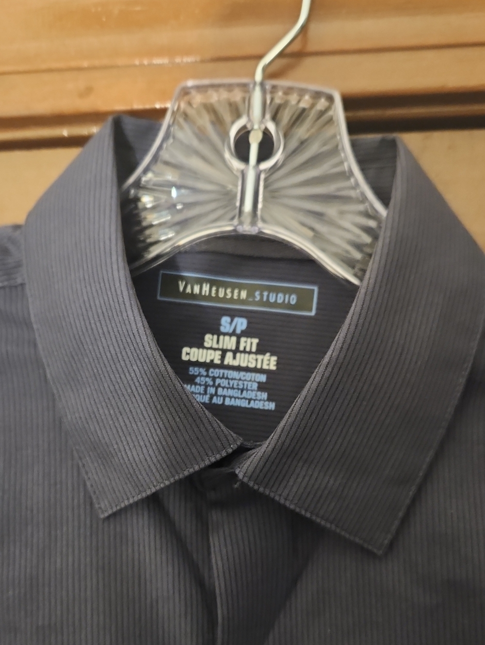 Van Heusen Slim Fit Dress Shirt - Charcoal